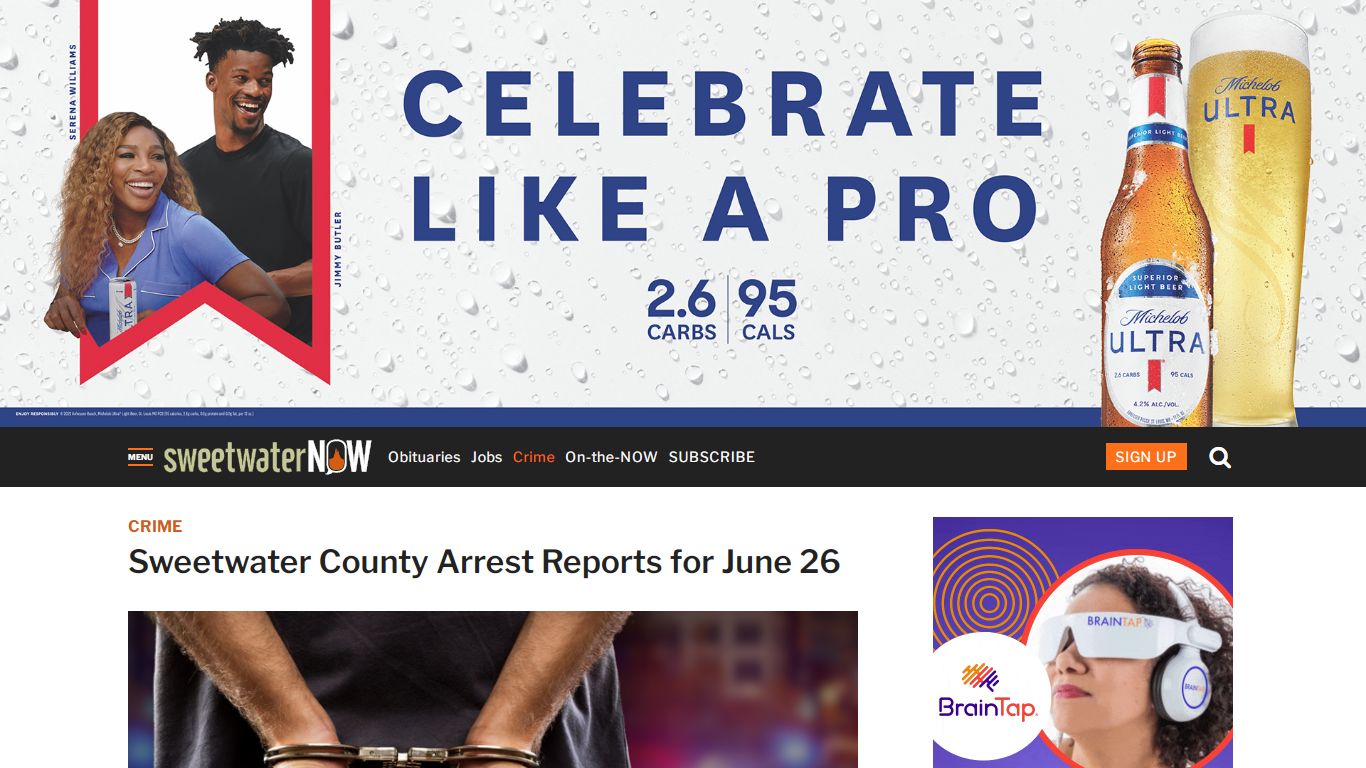 Sweetwater County Arrest Reports for June 26 - SweetwaterNOW